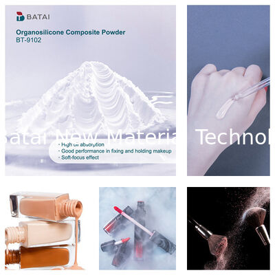 Βινυλοδιμεθικον/μεθικον Σιλσεσκιωξαν Crosspolymer BT-9102 Οργανόσηλικον Συνθετική σκόνη Στερεή λευκή σκόνη 8,0 ~ 12,0μm Για καλλυντικά